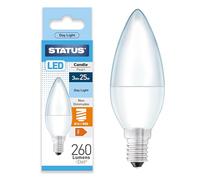 Status LED Candle Bulbs, E14 Daylight White