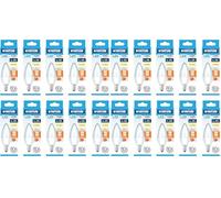 Status LED Candle Bulbs, E14 Small Edison Screw, 8W 806lm Cool White 6500K, 60W Equivalent Decorative Lighting for Home or Office, White (8SLCCE14P1B10) (Pack of 2)