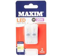 Status Maxim LED G9 Warm White Light Bulb 2/20w (Pack of 2)