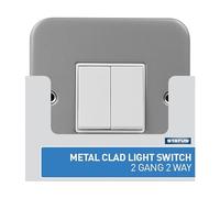 STATUS: Metal Clad Light Switch (2 gang - 2 way) / S2G2WMCLSX5
