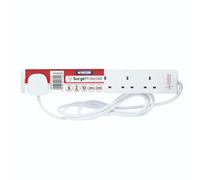 Status® S6W2MSPS12 Surge Protected Extension Lead 240V 6-Gang 13A White 2M