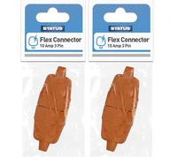 Status Orange Flex Connector | 10A 3 Pin Electric Cable Connector | S3PIN10AOFCB6 (Pack of 2)