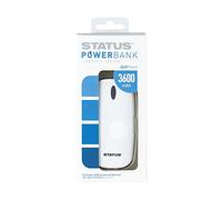 STATUS Power Bank | 1 USB Powerbank 3600mAh | White Phone Charger | SPB3600MAH1PKB12