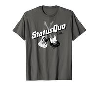 Status Quo - 1968 Guitars On Asphalt T-Shirt, Men, Asphalt Grey, Medium