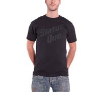 Status Quo Black Vintage band Logo new Official Mens T Shirt M