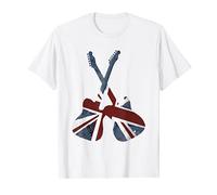 Status Quo - Crossed Guitars Filled Silhouette T-Shirt
