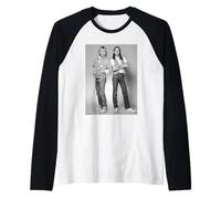 Status Quo Francis Rossi & Rick Parfitt by Allan Ballard Raglan Baseball Tee