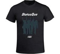 Status Quo Hello Men's T Shirts with Designs Round Neck Black