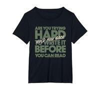 Status Quo Hold You Back Lyrics T-Shirt, Women's Plus, Black, 1X