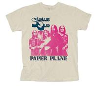 Status Quo Paper Plane Group Shot T-Shirt in Beige | Size: XL Status Quo Beige XL