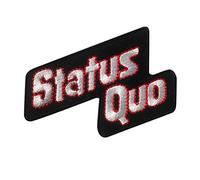 Status Quo Patch Iron on T-Shirt Embroidered Jacket Denim Jean Decorate Custom Handmade Gift Craft Funny Enjoy Rock