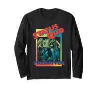 Status Quo Piledriver Gradient Long Sleeve T-Shirt, Adult Unisex, Black, X-Large
