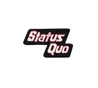 Status Quo Silver Patch Badge Embroidered Iron on Applique Souvenir Accessory