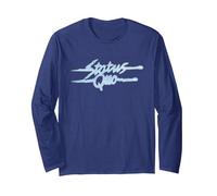Status Quo Vintage Logo Long Sleeve T-Shirt, Adult Unisex, Navy Blue, X-Large
