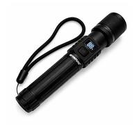 Status Rechargeable LED Aluminium Torch with 5 Light Modes, Adjustable Beam Focus and USB-C Charging Cable, 660 Lumen High Output for Outdoor and Emergency Use, Black (SBART18001PB10)