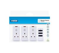 Status Remote Control Socket White - 3 Pack