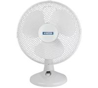 Status S12DESKFAN 12" 3 Speed Oscillating Desk Fan White