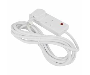 Status S2W6MS8 2-Way Extension Socket with Neon Indicator