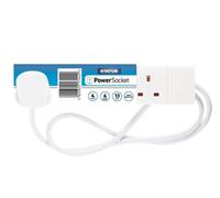 Status S4W4Ms6 Extension Lead 240V 4-Gang 13A White 4M Sin4Sm4W