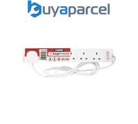 STATUS S6W2MSPS12 Surge Protected Extension Lead 240V 6-Gang 13A White 2m SIN6SM