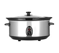 Status 6.5 Litre Oval Slow Cooker - Silver