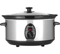 STATUS San Diego Oval Slow Cooker, 3.5L Slow Cooker Medium, 200W Stainless Steel