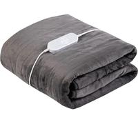 STATUS SGEOB1PKB6 Heated Electric Throw Blanket - Grey, 160 x 120 cm