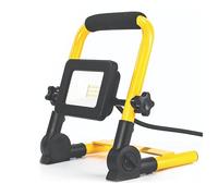 Status Sorento 10W LED Portable Work Light, 800lm, IP65 Weatherproof Adjustable Twin-Pivot with 13A UK Plug for Site, Garage or Garden Use (S10WLEDWKL1PK2)