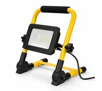 Status Sorento 20W LED Portable Work Light, 1700lm, IP65 Weatherproof Adjustable Twin-Pivot with UK Plug for Site, Garage or Garden Use (S20WLEDWKL1PK2)
