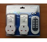 Status SREMSOC2PK3 Remote Control Socket - White by Status