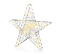 Status Steyr - 30 - Warm White - LED - Indoor Only - Battery Operated - Festive Wire Star