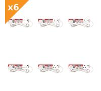 STATUS® Surge Protected Extension Lead 240V 4-Gang 13A White 2m - 6 Pack