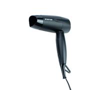 STATUS: Toulouse Black Foldable Travel Hairdryer, 2 Speeds and Concentrator Nozzle / 1200w and Dual Voltage (230V or 115V), DC Motor, TOULOUSE1PKB6