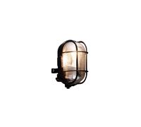 STATUS Turin Bulk Head Halogen Light Fitting | Black Outdoor Wall Light Fitting | 60SIBHBX2