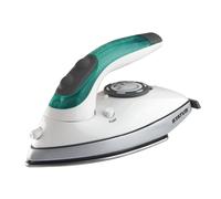 STATUS Tuscan Travel Iron, Clothes Steam Iron, 1100W Dual Voltage, White/Green, (TUSCANIRON1PKB4)