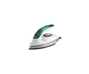 STATUS Tuscan Travel Iron, Clothes Steam Iron, 1100W Dual Voltage, White/Green, TUSCANIRON1PKB4