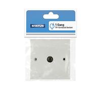 STATUS TV Aerial Socket | 1 Gang Single Coaxial TV Aerial Connector | STVSOCX4