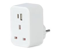 Status European Travel Adaptor with A & C USB, none
