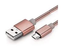 Status USB A to USB Micro Charge Cable, 1M Durable, 5w Cable, High-Speed Data Sync, Rose Gold Metal, (Pack of 1), ATM1MMRGL10