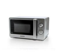 STATUS Vermont Microwave Oven, 800W Silver Manual Microwave with 20L Capacity, 5 Power Levels, 30 Minute Timer, Freestanding Worktop Appliance for Everyday Reheating and Cooking, (VERMONT1PKB)