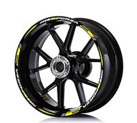 STATUZ Motorcycle Wheel Sticker For Honda FORZA 750 350 Forza125/250/350 Reflective Stripe Rim Decals Scooter Accessories Waterproof Decorate (Color : Front 17 Rear 15 D)