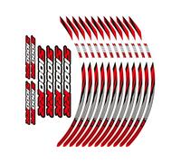 STATUZ Wheel Stickers Waterproof Rim Decal Motorcycle S1000RR 2023 Accessories For BMW S1000 S 1000 RR 1000RR 2009-2022 2019 2020 2021 Decorate (Color : 17inch Red)
