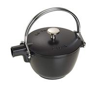 STAUB 1004030 Cast Iron Tea Pot, Black