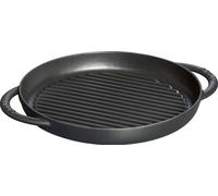Staub 1203023 Round Grill with two Handles, 26 cm, Matt Black