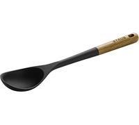 STAUB 40503-107 Serving Spoon Acacia Wood 31 cm Black Silicone