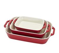 STAUB 40508-171-0 Ceramic Baking Dish Set, Cherry