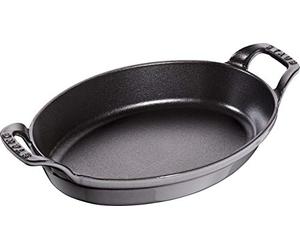 STAUB 40509-562-0 Oval Roasting Dish, 24 cm, Graphite Grey