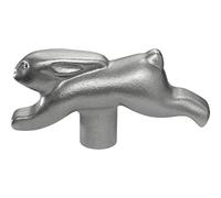 STAUB 40510-661-0 Rabbit Lid Knob, Stainless Steel, Silber, 9 x 6 x 3.2 cm