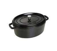 STAUB 7-Quart Oval Casserole Black by STAUB