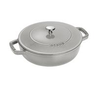 Staub Braisers 26 cm round Cast iron Saute pan Chistera graphite-grey